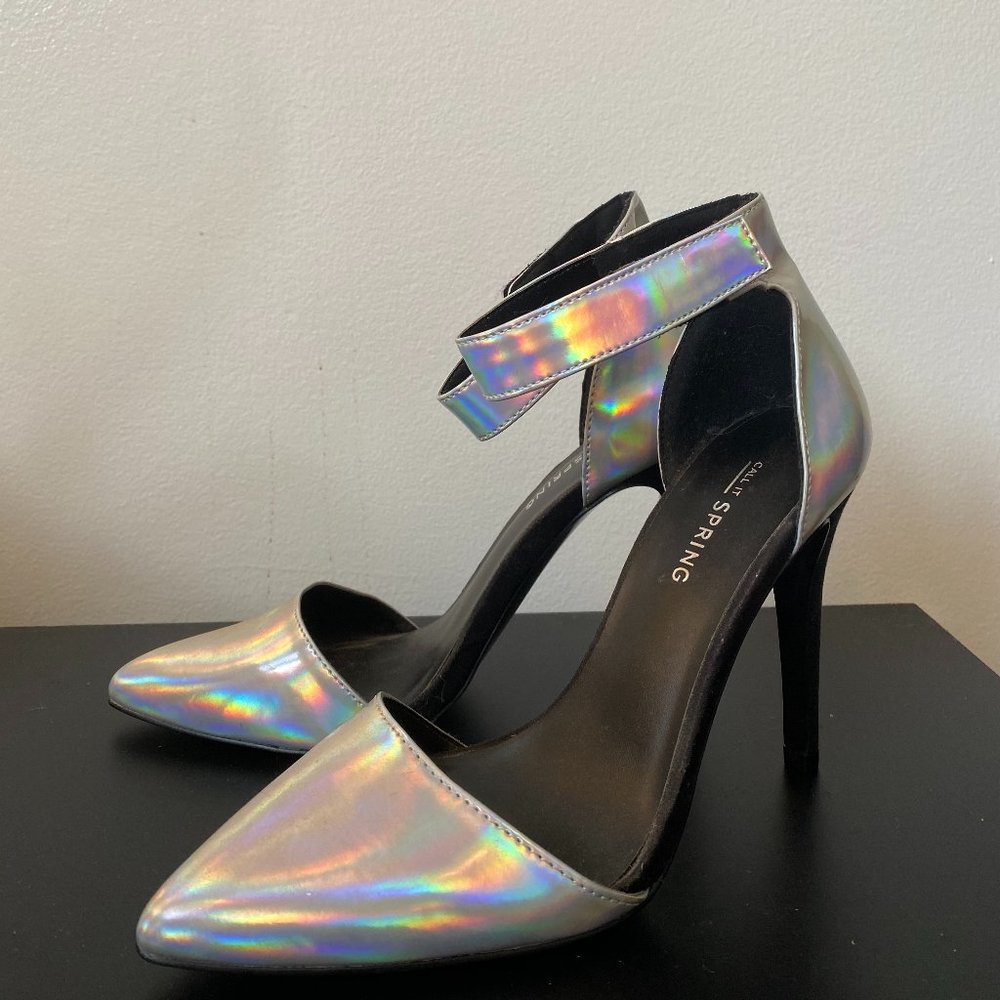SPRING holographic heels